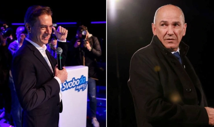 Robert Golob, Janez Janša 