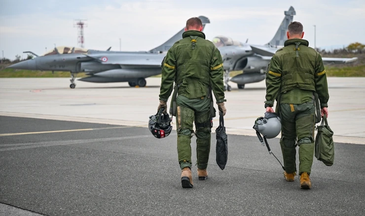 Hrvatski i francuski piloti Rafalea uvježbavaju zračnu borbu