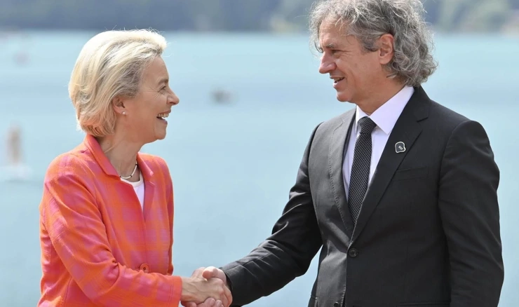 Ursula von der Leyen i Robert Golob