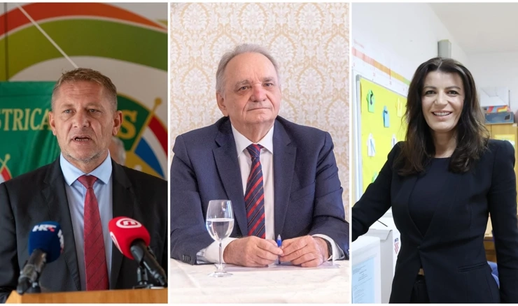 Krešo Beljak, Branimir Glavaš i Josipa Pleslić 