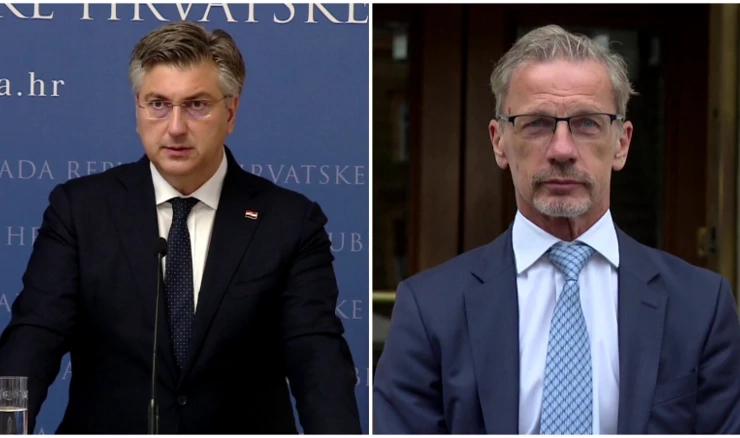 Andrej Plenković i Boris Vujčić