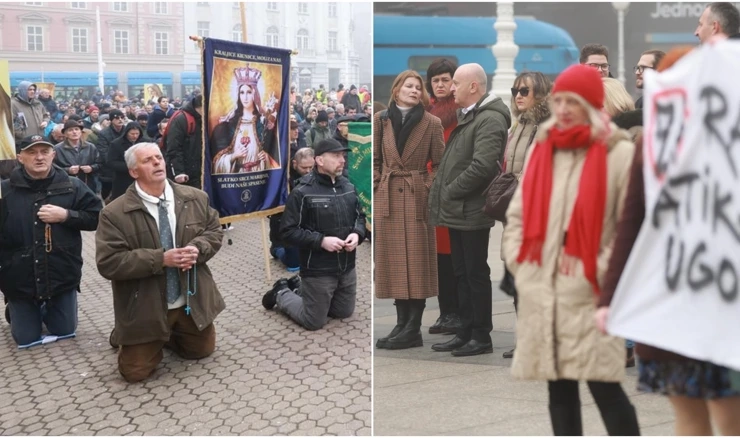 Muškarci opet klečali, dočekala ih 'Tiha misa'