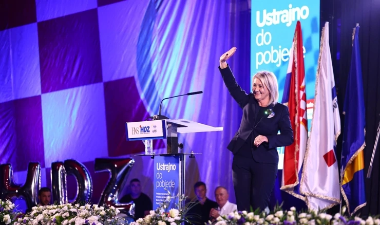 Predizborni skup HDZ-a BiH u Mostaru