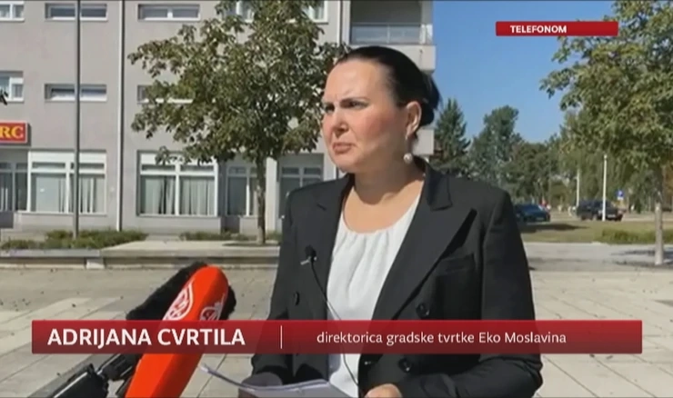 Adrijana Cvrtila, direktorice gradske tvrtke Eko Moslavina