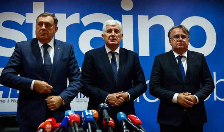 Milorad Dodik, Dragan Čović i Nermin  Nikšić