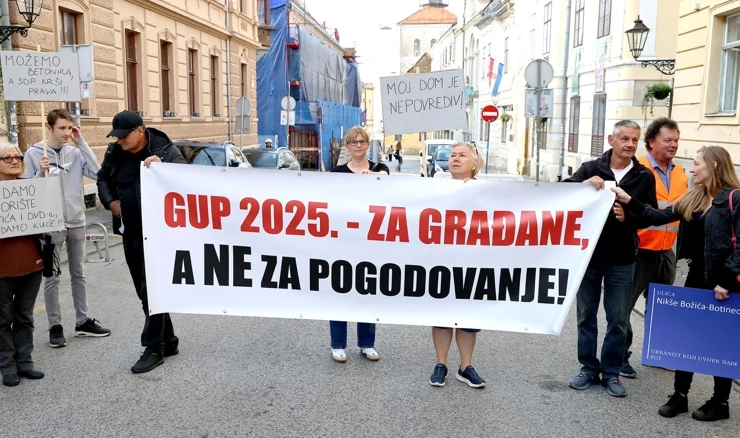 Prosvjed stanovnika Botinca zbog izmjena GUP-a