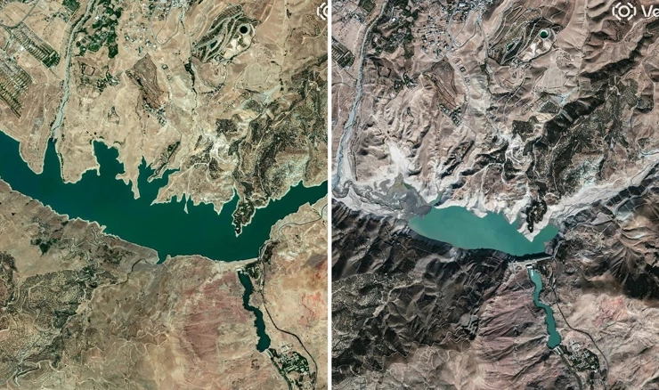 Isušeno akumulacijsko jezero u Lavasanu