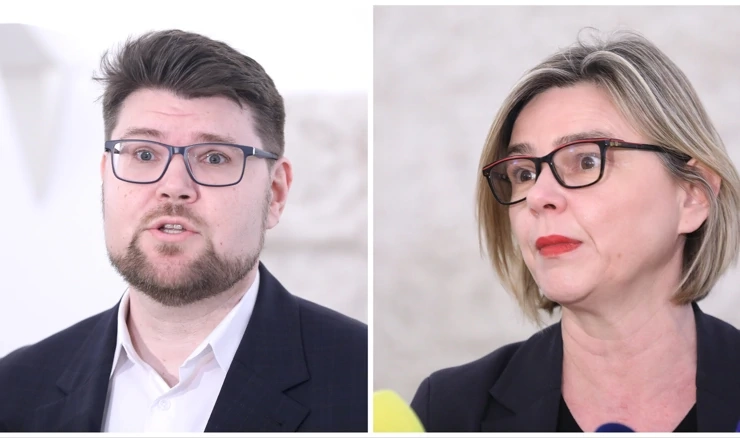 Peđa Grbin i Sandra Benčić