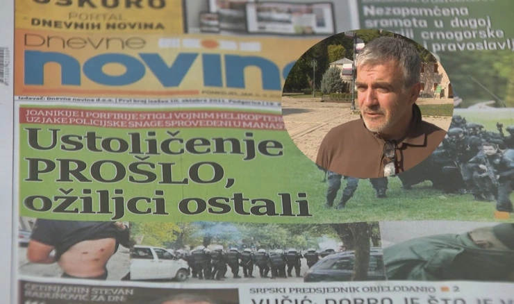 Napisi crnogorskih medija nakon nereda u Cetinju 
