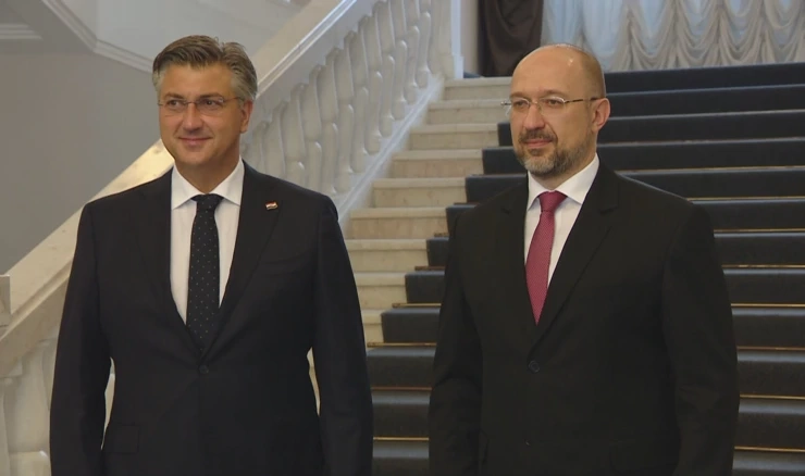 Andrej Plenković i  Denis Šmihalj