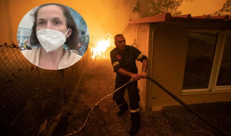 "Užasno. Ne mogu vam objasniti, poput horor filma", opisuje grkinja Mina požare. 
