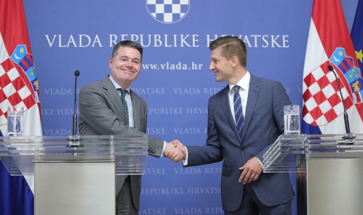 Paschal Donohoe i Zdravko Marić nakon sastanka dali izjave za medije