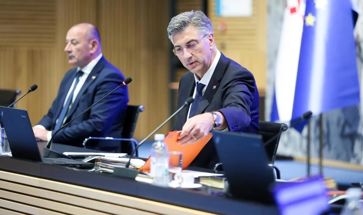 Plenković na sjednici Vlade