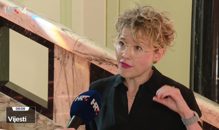 Ivana Kekin daje izjavu za HRT