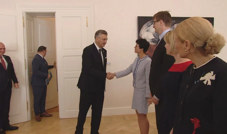 Andrej Plenković i Marta Kos