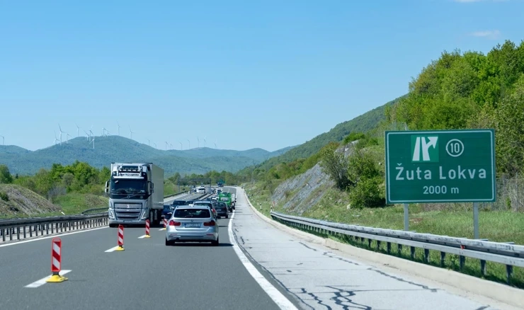 A1 kod Žute Lokva