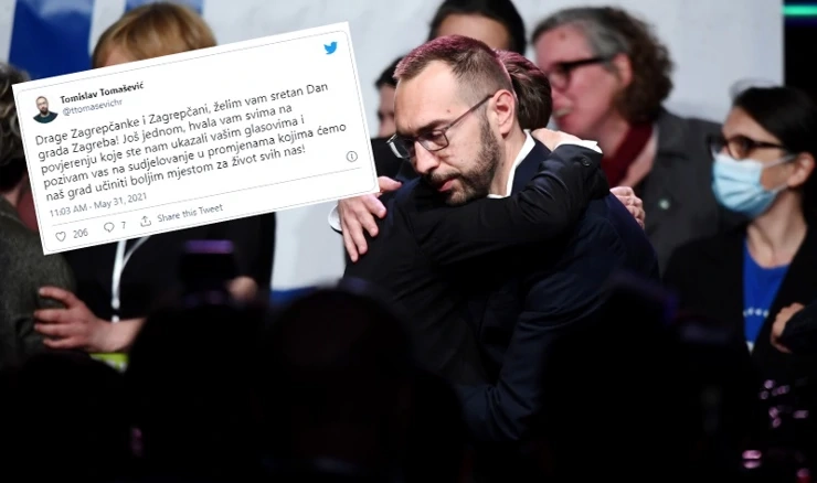 Tomislav Tomašević oglasio se na Twitteru