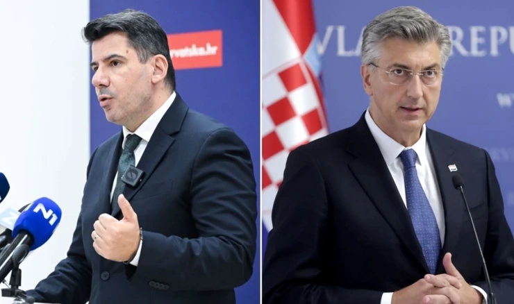 Nikola Grmoja i Andrej Plenković  