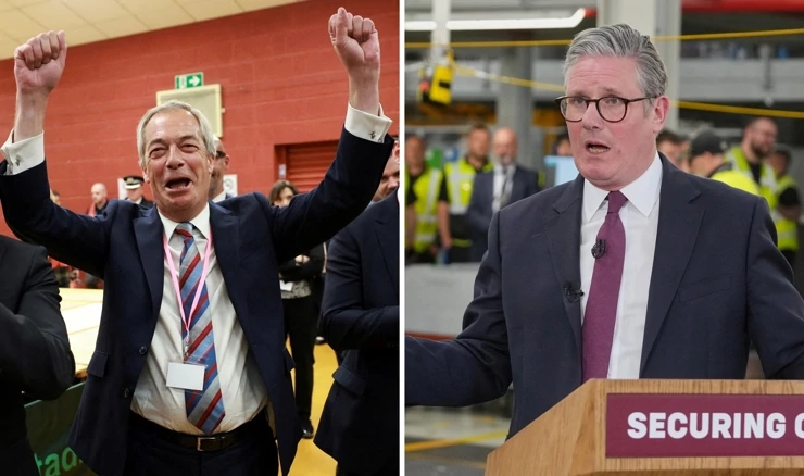 Nigel Farage / Keir Starmer
