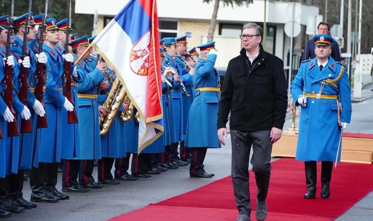 Aleksandar Vučić u Domu garde u Beogradu