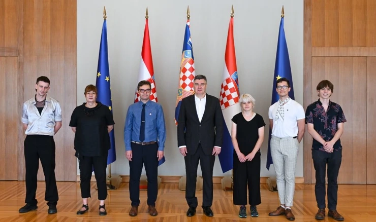 Predsjednik Milanović i članovi i članice Udruge Zagreb Pride te Povorke ponosa