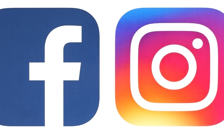Ilustracija Instagrama i Facebooka