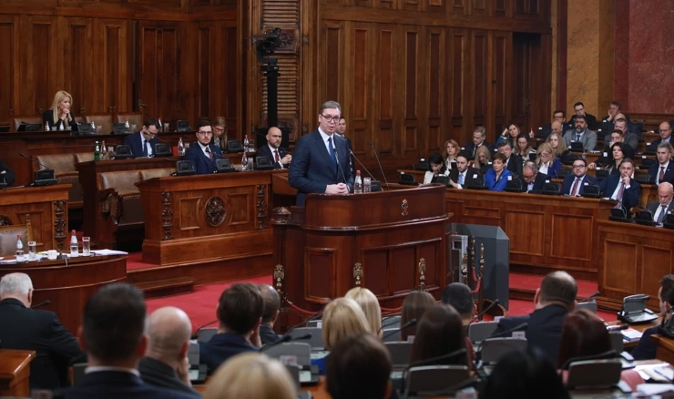 Aleksandar Vučić na sjednici u Skupštini Srbije
