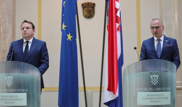 Zajednička konferencija Gordana Grlića Radmana i Olivera Varhelyija