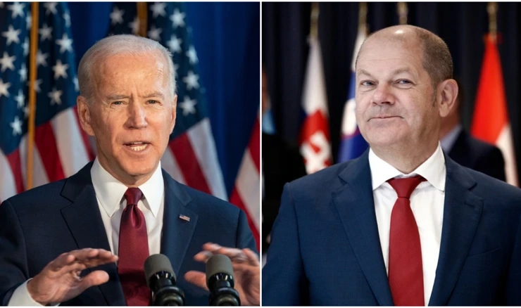 Joe Biden i Olaf Scholz 