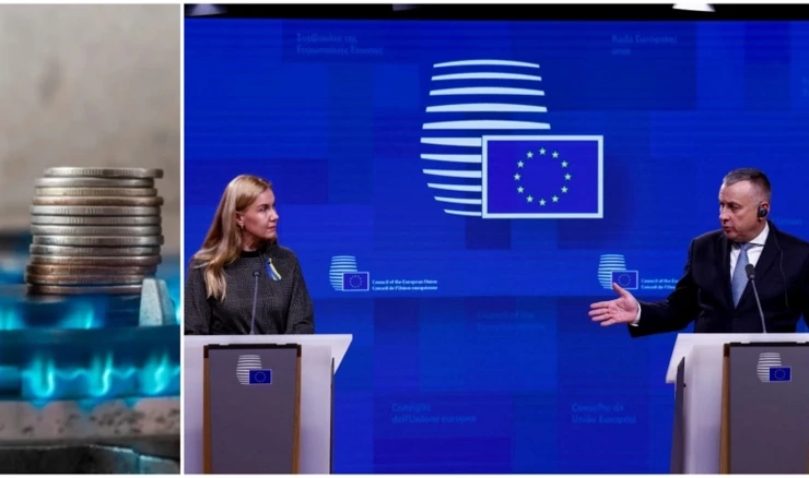 Kadri Simson i Jozef Sikela na konferenciji za novinare nakon sastanka ministara energetike EU cijenama energije 