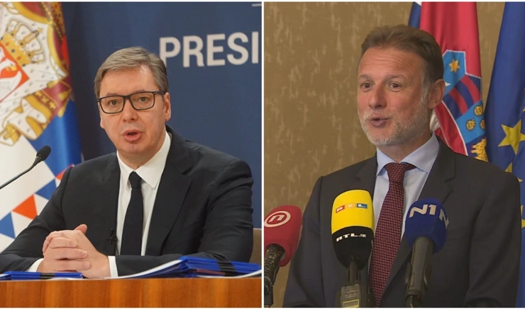 Aleksandar Vučić i Gordan Jandroković