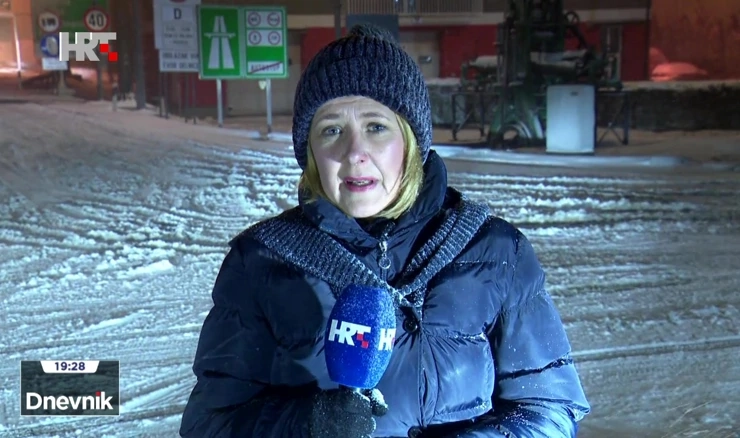 U Gorskom kotaru pada snijeg