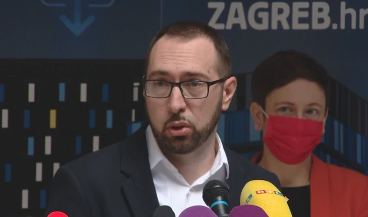 Tomislav Tomašević na konferenciji za medije