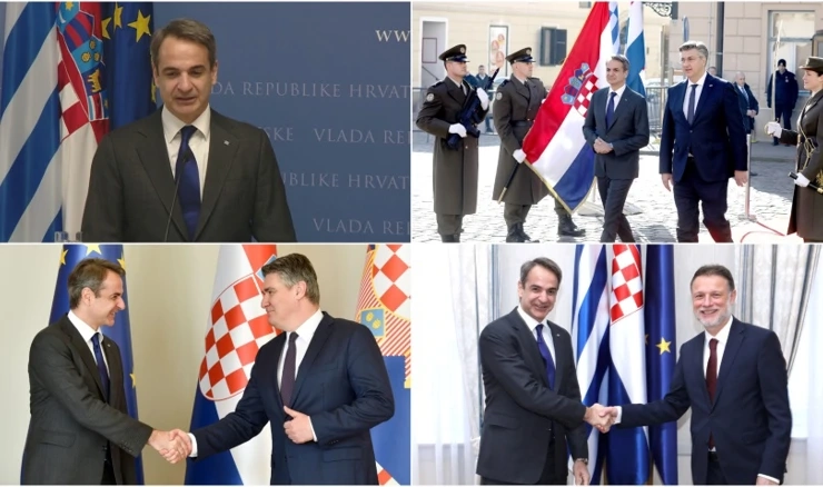 Kyriakos Mitsotakis, Andrej Plenković, Zoran Milanović i Gordan Jandroković