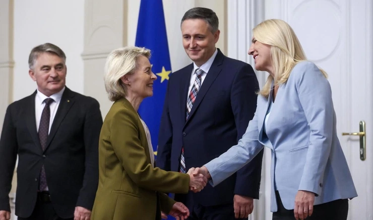 Ursula von der Leyen sastala se s članovima Predsjedništva BiH 