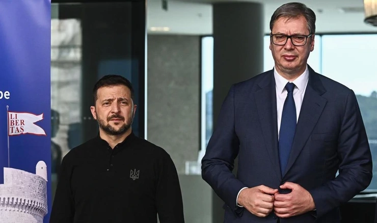 Volodimir Zelenski i Aleksandar Vučić