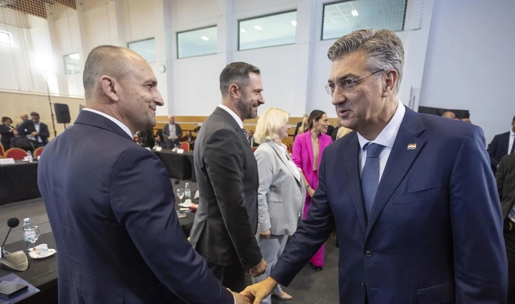Andrej Plenković i Ivan Anušić