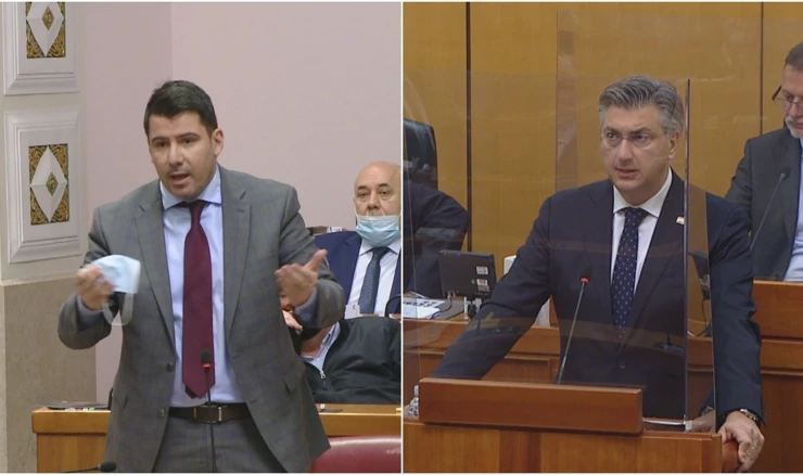 Nikola Grmoja i Andrej Plenković
