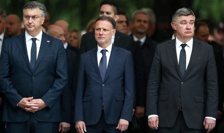 Andrej Plenković, Gordan Jandroković i Zoran Milanović