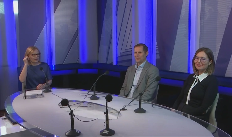 Jakša Puljiz i Ariana Vela u emisiji "U mreži Prvog"