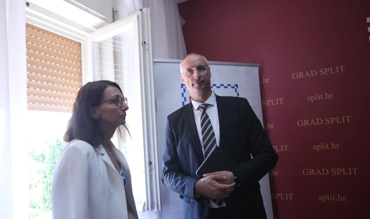 Pročelnica Maja Đerek i gradonačelnik Splita Ivica Puljak