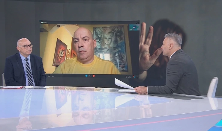 Odvjetnik Veljko Miljević i novinar Miloš Lazić