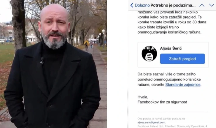 Aljoši Šeriću hakirali profil na Facebooku, a onda mu je nestalo i 400 eura s računa