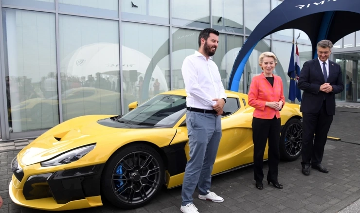 Predsjednika EK Von der Leyen u tvrtki Rimac Automobili