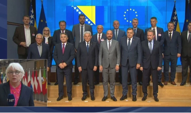 Charles Michel i čelnici parlamentarnih stranaka iz BiH