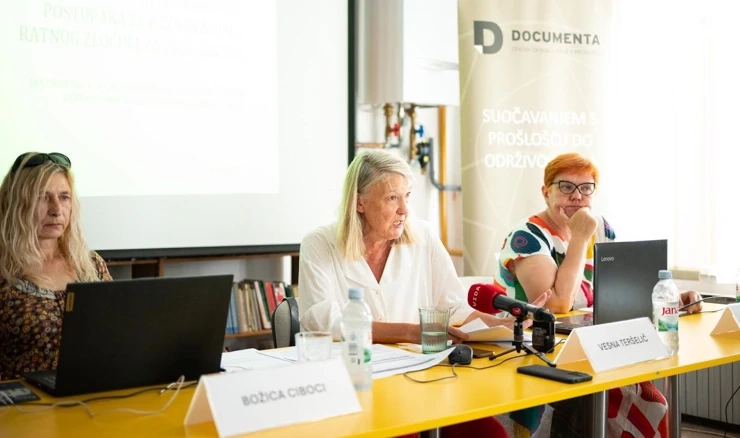 Božica Ciboci, Vesna Teršelić i Veselinka Kastratović iz Documente, arhivska fotografija