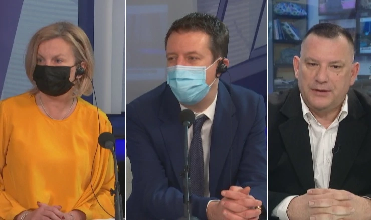 U mreži Prvog s Dijanom Mayer, Sašom Srićom i Marijom Bekićem