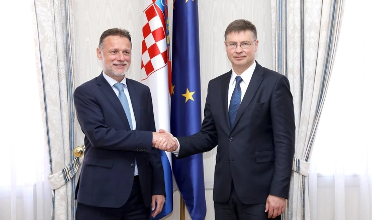Gordan Jandroković primio je  izvršnog potpredsjednika EK-a Valdisa Dombrovskisa