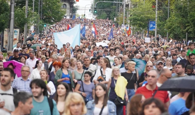 Osmi prosvjed 'Srbija protiv nasilja'