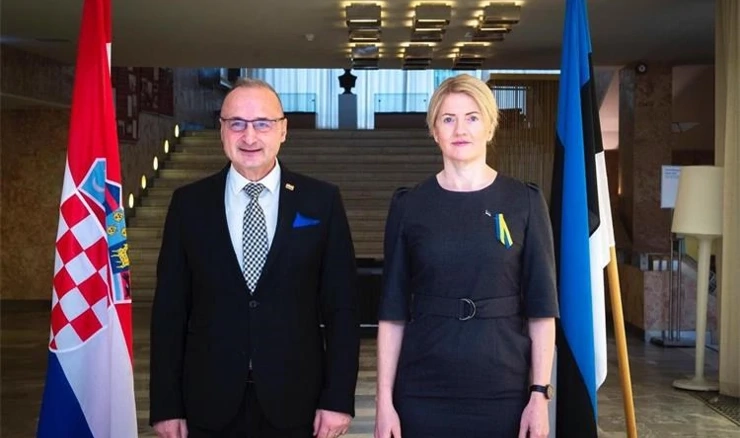 Gordan Grlić Radman i  Eva-Maria Liimets